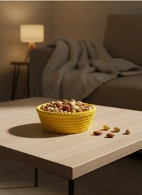 Resim Yuvarlak Çerezlik Sarı Renkli 