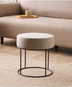 Resim Favora Didim Puf - Bej Bej 