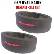 Resim Audiomax Pioneer Logolu6X9 Oval Hoparlör Kabini 2'li Set 