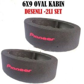 Resim Audiomax Pioneer Logolu6X9 Oval Hoparlör Kabini 2'li Set 