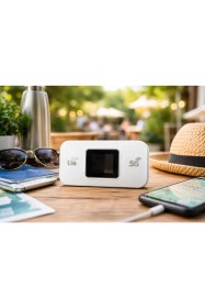 Resim Coverzone 4g Lte Mobil Wifi Router Sım Kartlı Taşınabilir Modem, Type-C Şarjlı Ekranlı Cep Wifi Hotspot | M5 