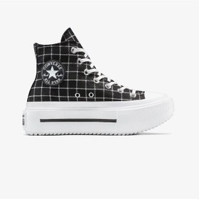 Resim Converse Chuck Taylor All Star Lift Double Stack Platform Kadın Günlük Spor Ayakkabı C-cona14157b10001 Siyah 