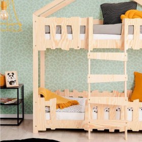 Resim MiniWood Montessori Yatak Ranza Çocuk ve Bebek Karyola Mountain 