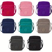 Resim Oxford Kumaş Çapraz Omuz Çantası, Seyahat için Şık ve Çok Amaçlı Kadınlar İçin Nylon Tote Çanta 