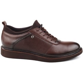 Resim Nevzat Öge 01071 Hakiki Deri Hafif Taban Klasik Erkek Ayakkabı Kahve 