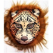 Resim Kahverengi Saçlı Yeleli Aslan Maskesi Eva Mega Peluş 37 No Çok Renkli 