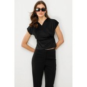 Resim On Fashion Kruvaze Yaka Kadın Bluz 25Y.ON.BLZ.51533.01 (25Y.ON.BLZ.51533.01) 