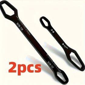 Resim 2 adet 3-17Mm, 8-24Mm Evrensel Altıgen Anahtar, Otomotiv Tamiri ve Ev Bakımı için Uygun 