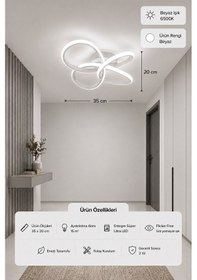 Resim Dora Led Plafonyer Avize Beyaz Işık 