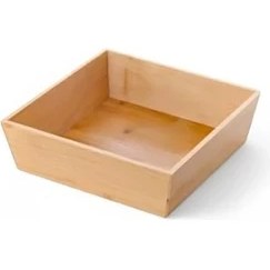 Resim Bambu Lüx Kare Orta Boy Ekmeklik-Meyvelik 19CM, Bambu Ekmeklik Kare Orta Boy 19CM 