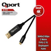 Resim QPORT (Q-THD) TYPE-C TO DISPLAY PORT 2MT CEVIRICI 