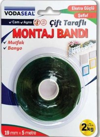 Resim Vodaseal 19mmx5 Mt Şeffaf Vhb Montaj Bandı 