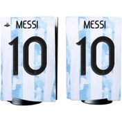 Resim Kt Grup Messi Forma Playstation 5 Standart Kasa Dijital Versiyon Full Sticker Kaplama Seti 