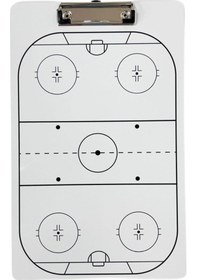 Resim Suntek Buz Hokeyi Koçluk Panosu Eğitim Aracı Silinebilir Beyaz 