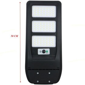 Resim Güneş Enerjili Profesyonel Sokak Aydınlatması Uzaktan Kumandalı Sensörlü Led Projektör Ip65 300w 