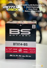 Resim Pıaggıo Mp3 250/mp3 500/mp3 Lt 300 Business/x-evo 250/x9 500 Evolution Uyumlu Bs Battery Btx14-bs Mo 