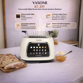 Resim Yasomi KT-39T Retro Ekmek Kızartma Makinesi 
