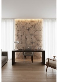 Resim İthal 16m2 Duvar Kağıdı 3boyutlu Yeni Mermer Desen Simli Silinebilir Kahve 
