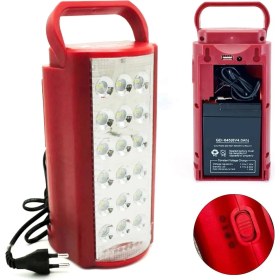 Resim 24 Büyük Ledli 80 Saat Yanan Powerbank Özellikli Akülü LED Işıldak 