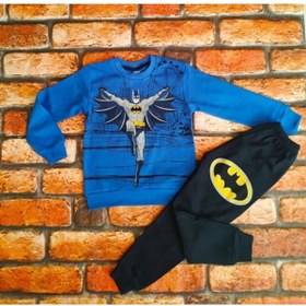 Resim CONSEPT TREND Batman Çocuk Kombin Takım Batman Baskılı Pijama Takımı 100% Pamuk Çocuk Takımı 