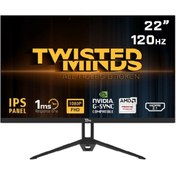 Resim Twısted Mınds 22" TM22FHD120IPS Fhd 120HZ 1ms HDMI Dp Vrr IPS Çerçevesiz Gamıng Monitör 