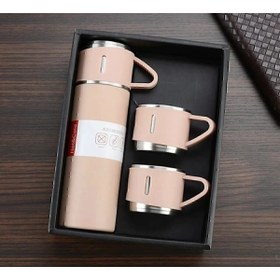 Resim OMZ 3 bardaklı termos İçecek 5 saat 0 -1 L Paslanmaz Çelik Çok Renkli CN 