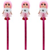 Resim Bereli Bebek Kurşun Kalem, Pembe 