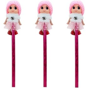 Resim Bereli Bebek Kurşun Kalem, Pembe 