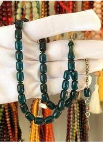 Resim Kehribarkolik Yeşil Ateş Kehribar Tesbih 