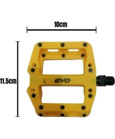 Resim Sari Evo Sarı Plastik Rulmanlı Platform Çivili Bisiklet Pedalı 