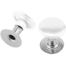 Resim 5 Mm 00 No Beyaz Renkli Perçin Rivet 30 Adet Beyaz 