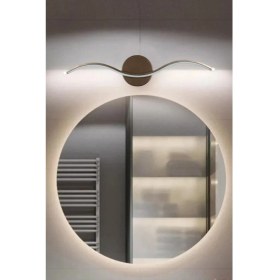 Resim Wave Modern Tasarım Kahverengi Gün Işığı Ledli Banyo - Mutfak - Salon LED Duvar Aplik 