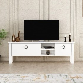 Resim BM Dekor Tv Sehpası Rüya Beyaz 140 cm 