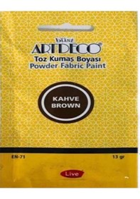 Resim Artdeco Toz Kumaş Boyası 13 Gr. Kahve 1115 