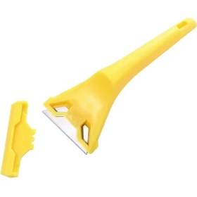 Resim Layfhex Çelik Bıçaklı Cam Fayans Mermer Leke Etiket Boya Buz Kazıyıcı 