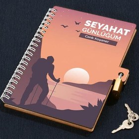 Resim Seyahat Günlüğü Kilitli Defter 