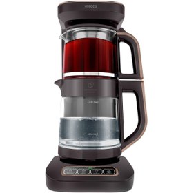 Resim Karaca Çaysever Robotea Pro Connect 4 in 1 Konuşan Cam Çay Makinesi Walnut Brown Kahvarengi 