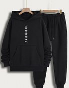Resim trendypassion Unisex Moon Phases Baskılı Eşofman Takımı 