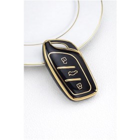 Resim Mg Zs Siyah Gold Anahtar Kılıfı Aksesuar 