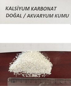 Resim Beyaz Kalsiyumlu Akvaryum Kumu 10 Kg 1-1.50 Mm 