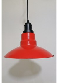 Resim Riolight Retro Kırmızı Içi Gold Tekli Metal Sarkıt Çap:30Cm (538287633) 