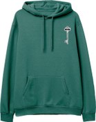 Resim Key Baskılı Yeşil Hoodie Lambuka Store