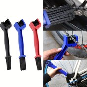 Resim Toptrek Dayanıklı Naylon & ABS Bisiklet Zincir Temizleme Fırçası - Taşınabilir, Çok Renkli (Kırmızı/Siyah/Mavi) Etkili Yol Bisikleti & Motosiklet Bakımı için 
