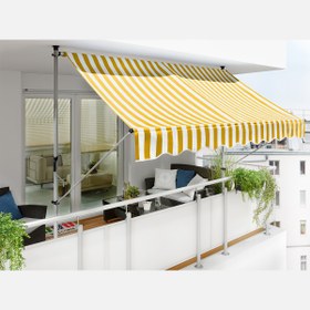 Resim Sunfun Teleskopik Tente Sarı-Beyaz 250x130 cm 