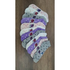 Resim Erceys Kız Çocuk 12 Çift Pamuklu Yazlık Spor Kısa Patik Çorap 