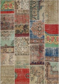 Resim Birebir Özgünlüğü Ile Dikkat Çeken Patchwork Halı 160x230 Cm - 6308 