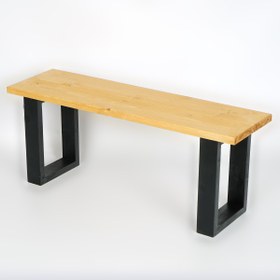 Resim WOODENSA Ahşap Bank Mutfak Bankı Ahşap Bench Sandalye (KİRAZ & SİYAH) Pnr330 