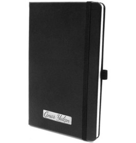 Resim Kişiye Özel Siyah Defter & Mini Çam Ağacı & Dokunmatik Füme Rolle 