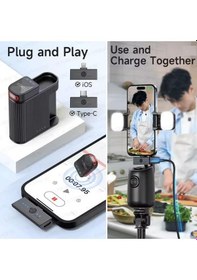 Resim Hadron H01 Lightning Ve Type-c Kablosuz Çiftli Yaka Mikrofon Seti 