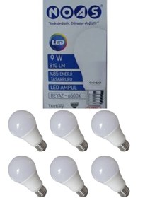 Resim Noas 6 Parça Enerji Tasarruflu 9w Ampul 